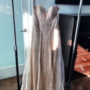 Sorella Vita-formal gown NWT Rose Gold sequin